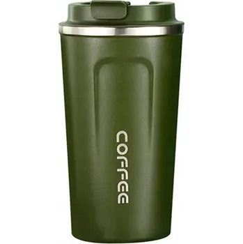 Termohrnek Techsuit (THM2) – nerezová ocel, 380 ml – zelený