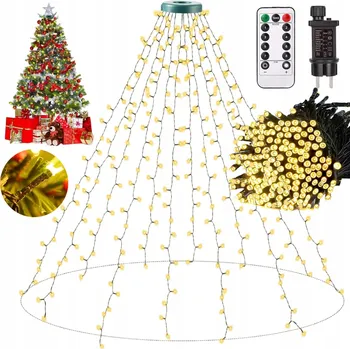 Vánoční dekorace LED VÁNOČNÍ ŘETĚZ 8 REŽIMŮ SVÍCENÍ AUTOMATICKÁ FUNKCE PAMĚTI