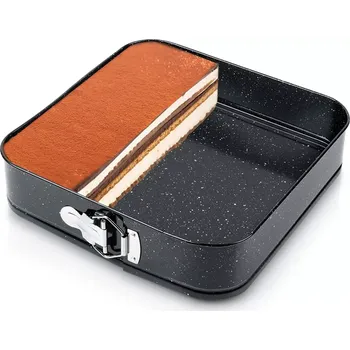 Forma na pečení Rozpínací granitová čtvercová forma na pečení 28 × 28 × 6,8 cm