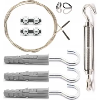 Garnýž 2m Z17 GARNÝŽ ŠŇŮRA NA TYČ NA ZÁVĚSY NA TERASU