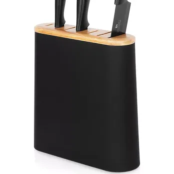 Stojan na nože EXCELLENT Stojan na nože dřevo / černá 23 cm KO-404003110