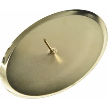 Vánoce Sada svícnů, zlatá, D6 cm, 4 ks.