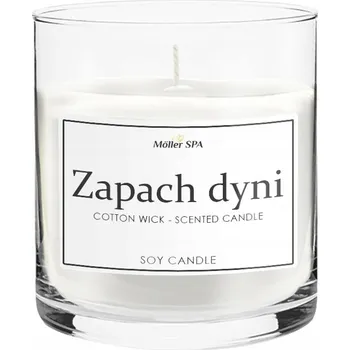 Svíčka Möller SPA VONNÁ SVÍČKA PUMPKIN DÝNĚ DÝŇOVÁ PŘÍRODNÍ SOJOVÁ SVÍČKA