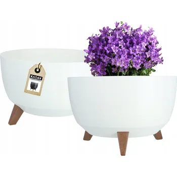 Květináč Květináč 25 x 40 cm plast bílý