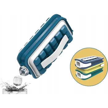 Výrobník ledu Výrobník ledu přenosný - s lahví na vodu - 2 v 1 - Zelená