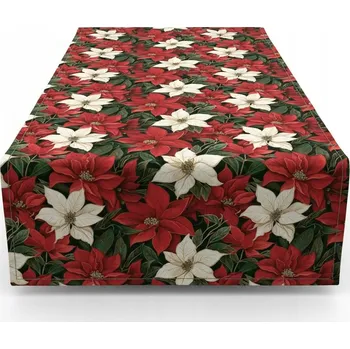 ubrus VÁNOČNÍ VODĚODOLNÝ BĚHOUN NA STŮL ZAHRADNÍ SVÁTEČNÍ 40 cm x 180 cm