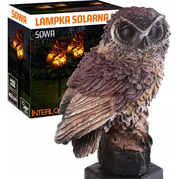 Venkovní osvětlení ZAHRADNÍ SOLÁRNÍ LAMPA LED ZAPICHOVACÍ PTÁK SOVA