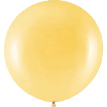 Balónek Obří héliový balónek k narozeninám Kulatý metalicky zlatý 90 cm 1 Ks