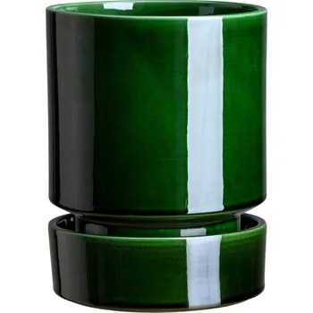 Květináč Hoff GLAZED Emerald Green Ø 21 cm / V 25 cm