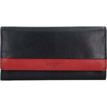 Peněženka Lagen dámská peněženka z pravé kůže černá
