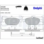 Sada brzdových destiček, kotoučová brzda DELPHI LP2238