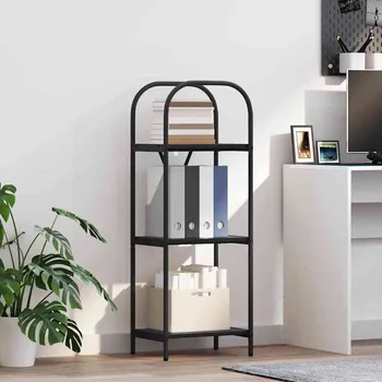 Knihovna vidaXL Knihovna Černý dub 40 x 30 x 109 cm Kompozitní dřevo [879881]