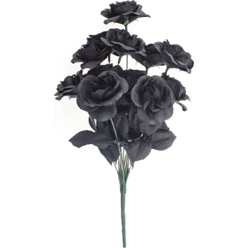 Karnevalový doplněk Kytice černé růže
