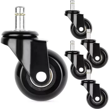 Příslušenství k židli Kaučuková kolečka na kancelářskou židli 50 mm, čep 10 mm, sada 5 ks