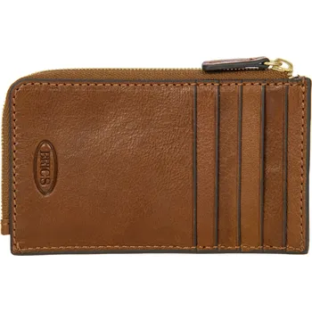 Peněženka Kožené unisex pouzdro na karty Bric`s Volterra Tobacco