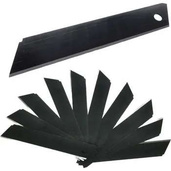 Pracovní nůž ČEPELE NOŽŮ PRO ŘEZÁK NA TAPETY 10 Ks SILNÉ TLUSTÉ 0,5 mm NÁHRADNÍ ČEPELE