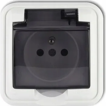 Elektrická zásuvka Bílá nástěnná Elektrická Zásuvka Karlik