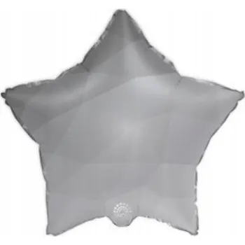 Balónek FÓLIOVÝ BALÓNEK HVĚZDA STŘÍBRNÝ GRADIENT 45 CM NAROZENINY