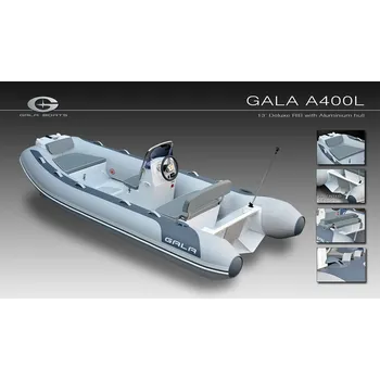 Člun Profesionální hliníkový RIB Loď Gala ATLANTIS Deluxe A400L Valmex TOKAREX
