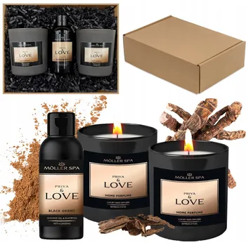 Svíčka Tradiční sójová svíčka PRIJA & LOVE Moller SPA 3 ks