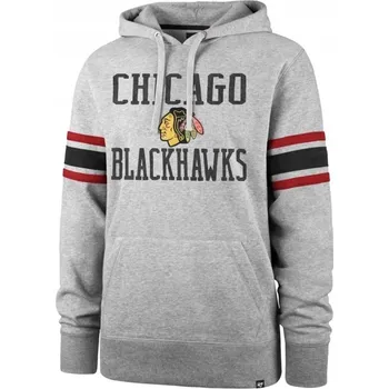 Pánská mikina Pánská mikina Chicago Blackhawks NHL Double Block '47 Sleeve Stripe Hood Ve