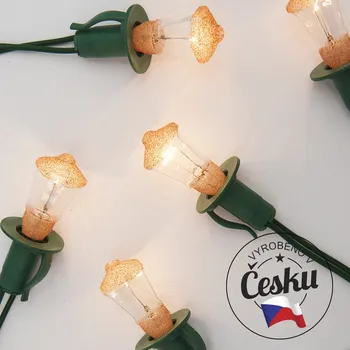 Vánoční dekorace Retro vánoční osvětlení Lucerna - Česká obnovená ruční výroba Měděná