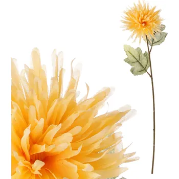 umělá květina Autronic Chryzantéma řezaná květina 62 cm žlutá