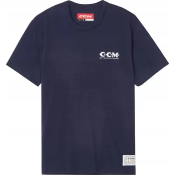 Pánské tričko Pánské tričko CCM 125 Anniversary Short Sleeve TEE True Navy Velikost: M