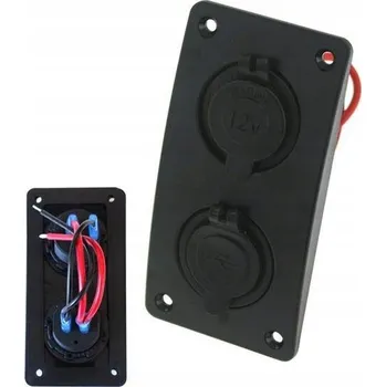 Elektrická zásuvka Dvojitý panel 1x USB 3.1A, 1x Zásuvka