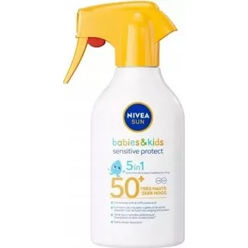 Přípravek na opalování NIVEA Sun Babies & Kids Sensitive Protect Opalovací sprej SPF 50+ 270 ml