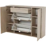 Max-i Výklopný botník s policemi ANDREU dub sonoma