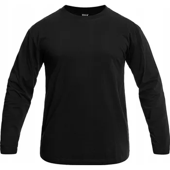 Pánské tričko Tričko s dlouhým rukávem bavlněné pánské MFH Longsleeve - Černé S