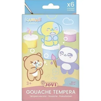 Vodová barva JOVI Kawaii temperové barvy 5 x 35 ml + štětec