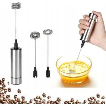 Šlehač mléka Míchadlo na kávu Z Nerezové Oceli, elektrický napěňovač mléka