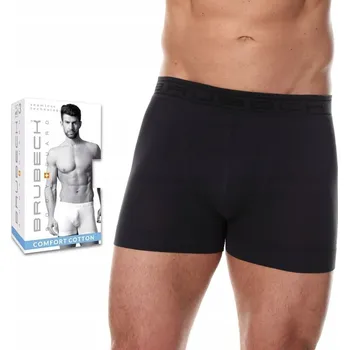 Pánské spodní prádlo Pánské bezešvé boxerky BRUBECK BX00501A - XXL