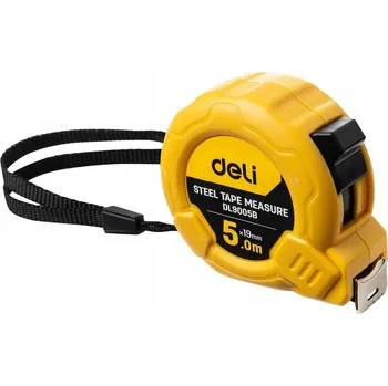 metr Svinovací metr Deli Tools EDL9005B, 5 m / 19 mm (žlutý)