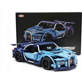ostatní stavebnice BUGATTI BLUE 471 DÍLŮ CAR TECHNICKÉ SPORTOVNÍ REPLIKA MODEL STAVEBNICE