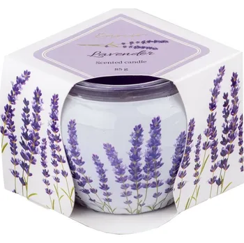 Svíčka Emocio Sklo Dekor 70x62 mm French Lavender, vonná svíčka