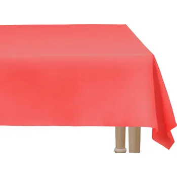 PartyDeco Plastový ubrus červený, 137 x 183 cm