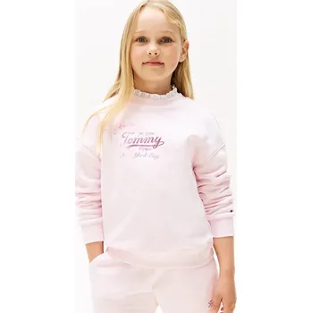 Dámská mikina Mikina Tommy Hilfiger KG0KG08683.128.176.9BYA růžová 30X, vel. 176