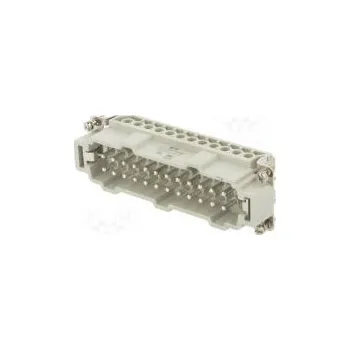 Elektrický konektor Konektor HDC vidlice HE PIN 24 24+PE velikost 8 16A 500V