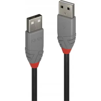 Datový kabel USB kabel A - A Lindy 36691 0,5 m černý