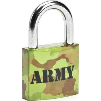 Visací zámek Tokoz Visací zámek ARMY malý 3 klíče