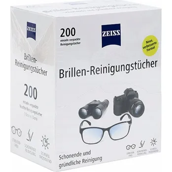 Sluneční brýle Čisticí ubrousky na brýle Zeiss 200 kusů