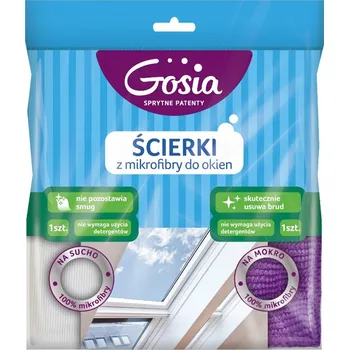 Utěrka Gosia Utěrky z Mikrovlákna na Okna Suché i Mokré 2 ks. Bez Šmouh
