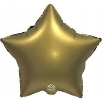 Balónek Fóliový balónek Hvězda zlatá matná 45 cm Narozeniny Oslava Helium Hvězda