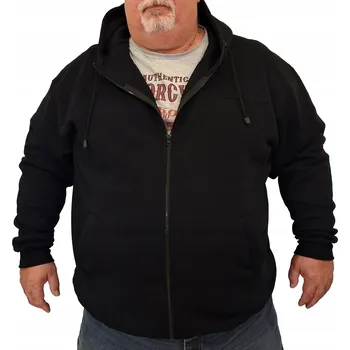 Dámská mikina MIKINA S KAPUCÍ BAVLNĚNÁ FAVORI VELIKOST 7XL černá