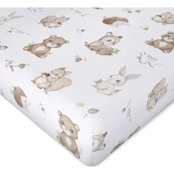 Prostěradlo Bambusové Prostěradlo s gumou 70x140cm Les