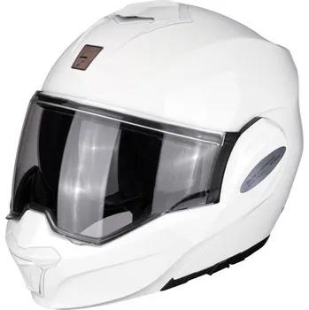 Helma na motorku VYKLÁPĚCÍ PŘILBA SCORPION EXO-TECH EVO SOLID WHITE XS