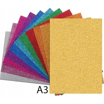 Brokátový karton A3 150g 10 listů Mix barev Happy Color